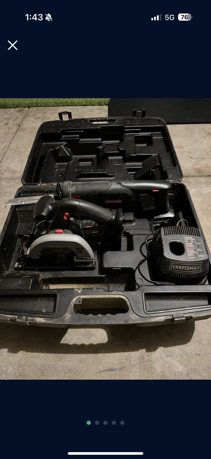 Cordless Saw Set With Case