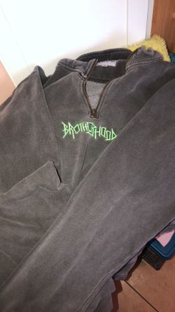 Brotherhood neck zip up jacket