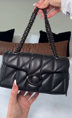 Coach Black Tabby  Bag Purse Quilted Pillow 20 Shoulder bag