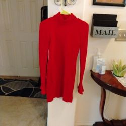 Red Sweater Dress