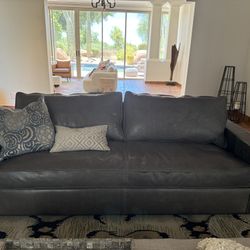 NEW Leather Bench Seat Sofa