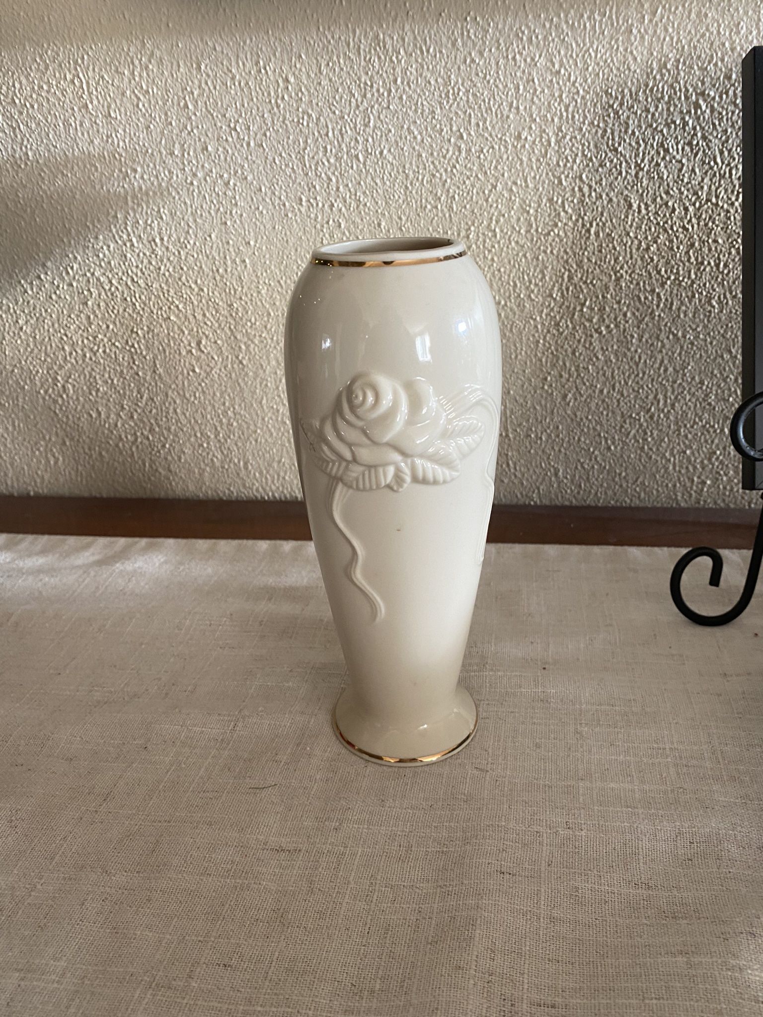 1980s Lenox Porcelain Rosebud Collection Vase