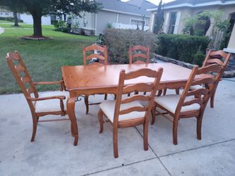 Dining table set with chairs