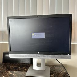 HP 23.8-inch Monitor with built in webcam and speakers