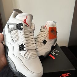 Jordan 4 Retro og White Cement
