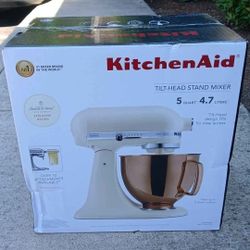 BRAND NEW KITCHEN AID COPPER 5 QUART 