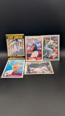 Wade Boggs Baseball Card Lot of 5