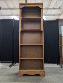 Tall Wood Grain Storage Unit