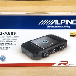 Alpine R Series Power Amplifier 4 Channel Speaker System Amp 1200 Watts R2-A60F 🚨 Payment Options Available 🚨 No Credit Needed 🚨 