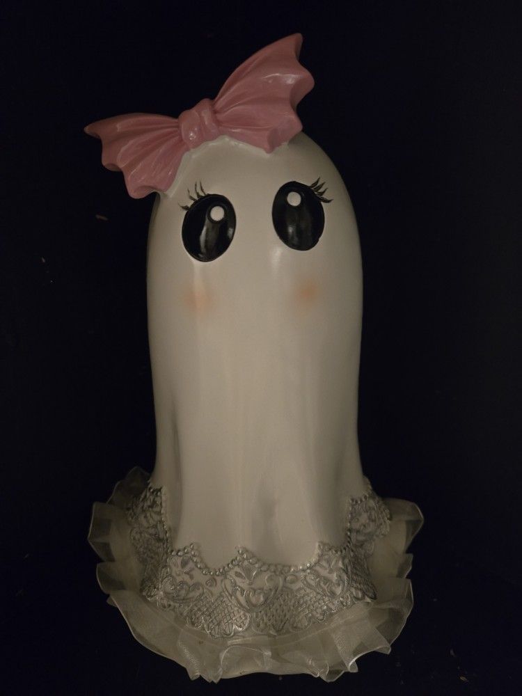 Pink Ceramic Ghost Ghoul