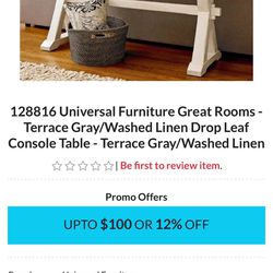 Drop Leaf Console Table / Sofa Table / Entry Table 
