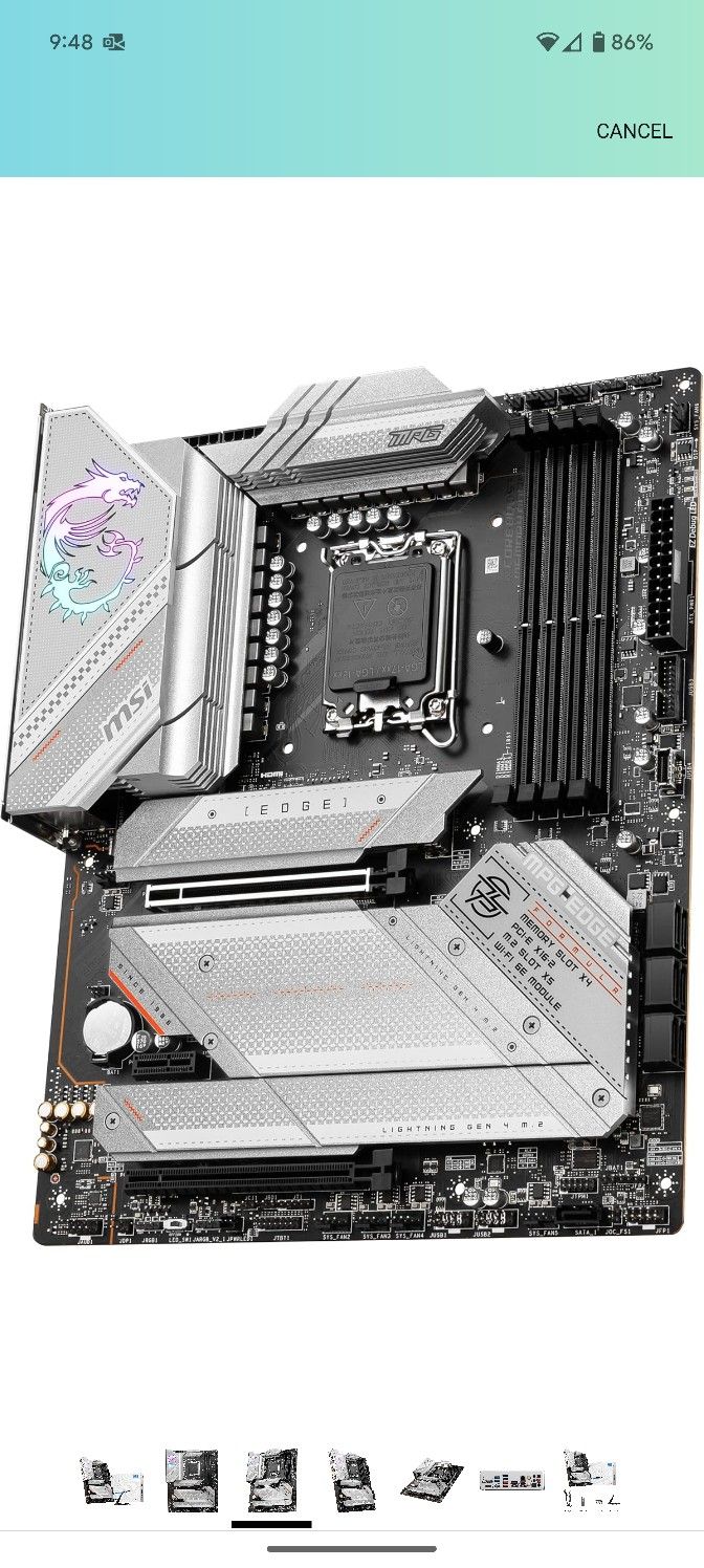 MSI MPG Z790 Edge WiFi Gaming Motherboard (Supports 12th/13th/14th