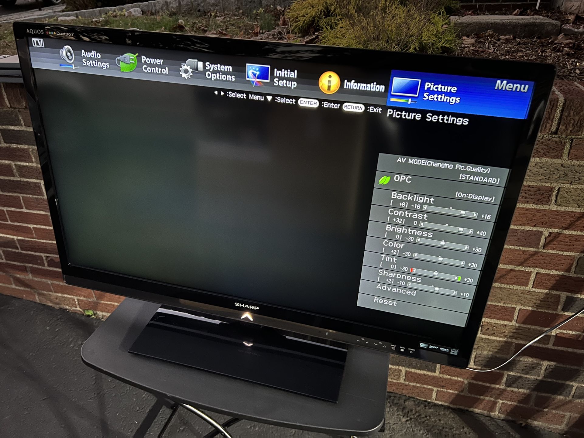 Sharp Aquos Quattron 40” TV