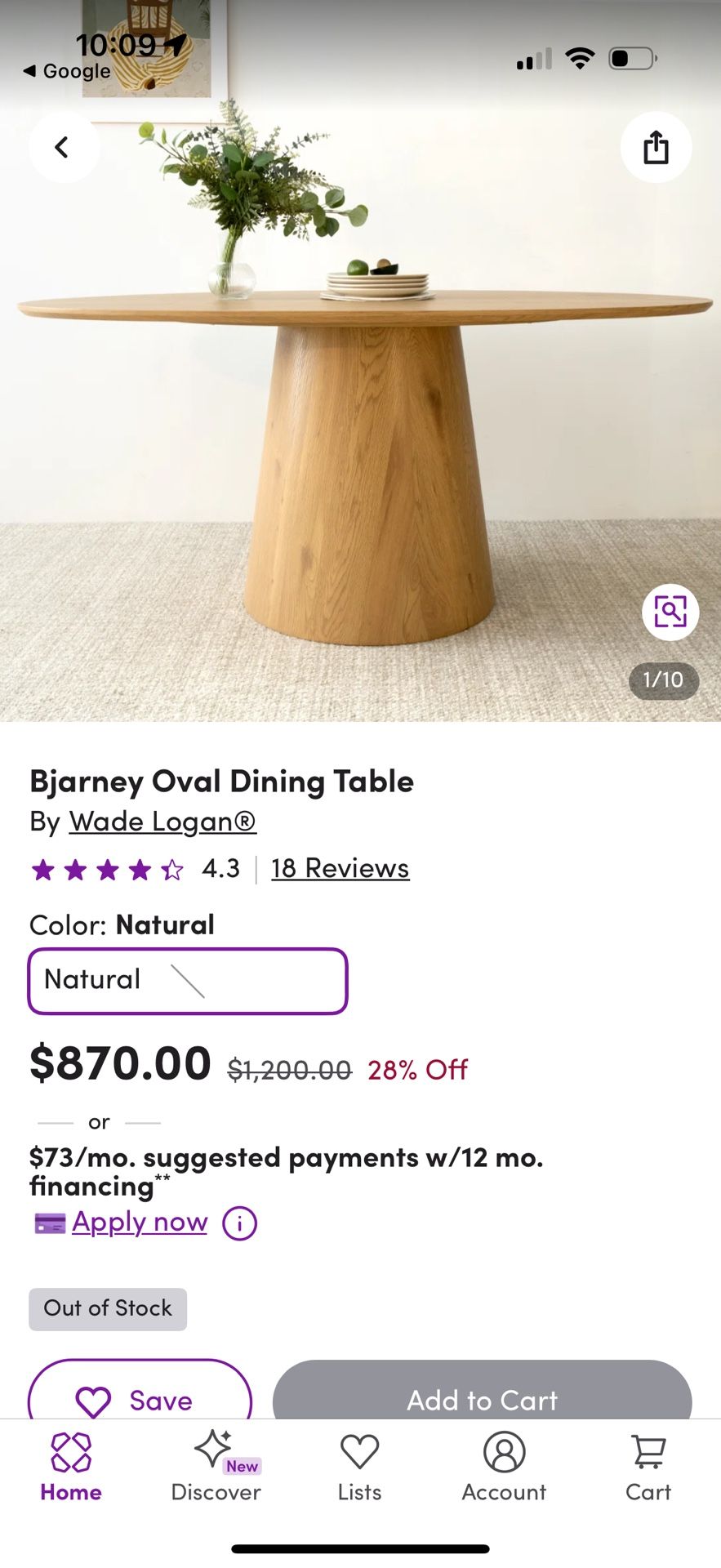 5 Piece Dining Table