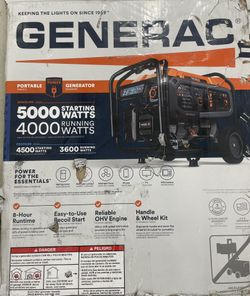 Generac 5000 Watts Generator *Brand new*