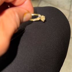 6.1/2 Size .925 K. Moissanite  Diamond All Silver 