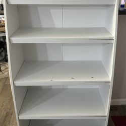 2 White Bookcases (USED)$60 