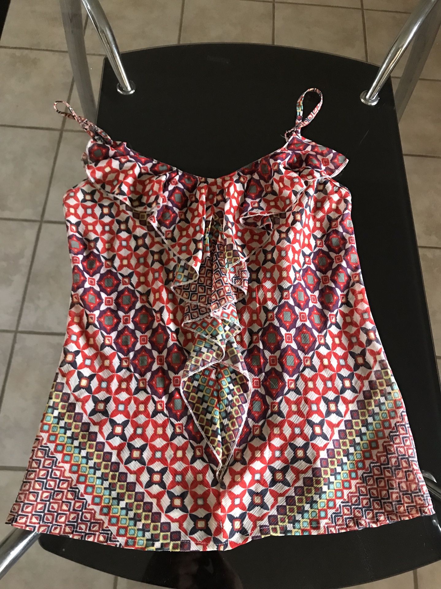Guess Los Angeles Women’s Shirt With Folds In Front Size S Multicolor