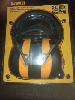 digital dewalt am fm ear protectors