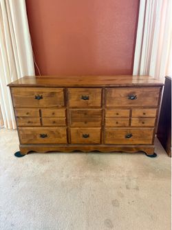 Vintage Wood Dresser