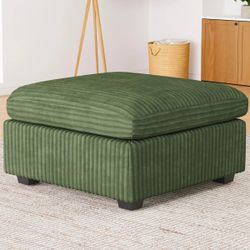Hutcheson Wide Corduroy  Ottoman