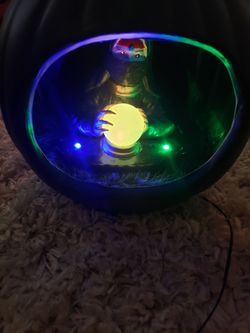 Jack O Lantern Pumpkin Halloween Decor Light Up & Talks