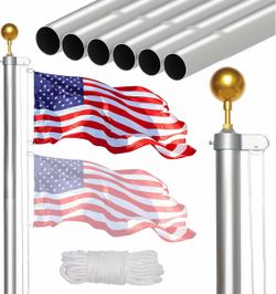 Sectional Aluminum Flag Pole Kit