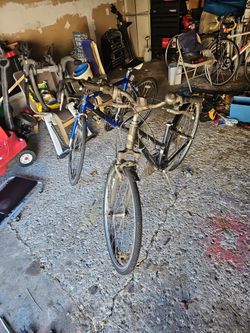 2 Bicycles - The Blue Denali Aluminum Series And Black Fuji Crosstown