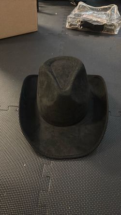 Black Suede Cowboy Hat