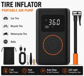 Brand New Portable Tire Inflator – Digital Air Pump (Car/Bike/Balls)