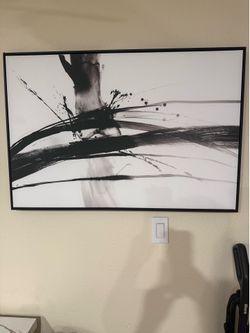 Big black, white and gray artwork