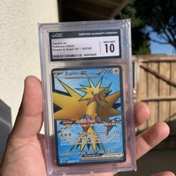 Zapdos Ex #192 Pokemon Scarlet & Violet 151 CGC 10 