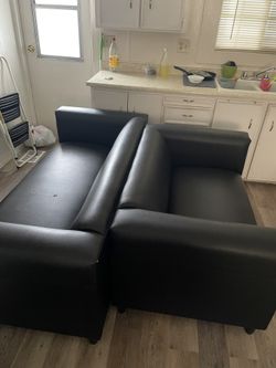 Faux Leather Sofas