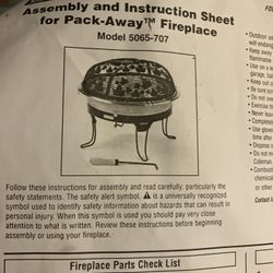 $25 Craftsman Portable Fire pit + Grill
