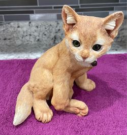 Country Artists Kitten Sitting - Ginger Figurine