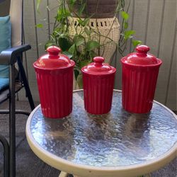 Red Canister Set