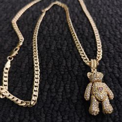 14K Gold Filled Chain And Pendant