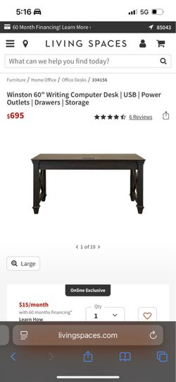 Wood desk