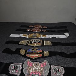 Used WWF champions Toy Belts. 