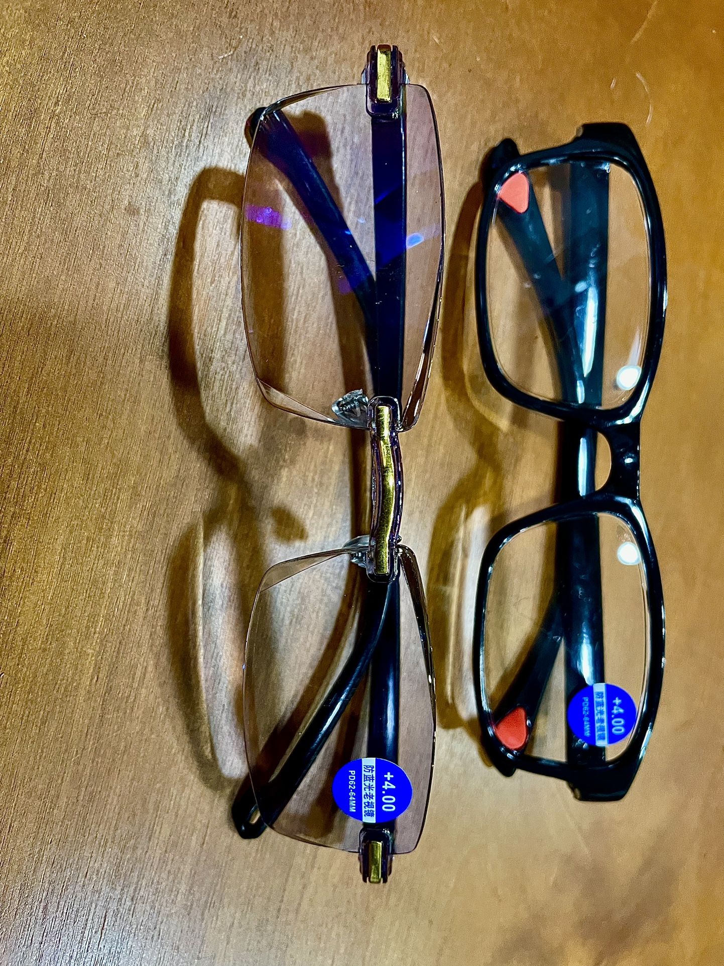 +4.00 Bifocals For Easy Reading. (2 Pair)