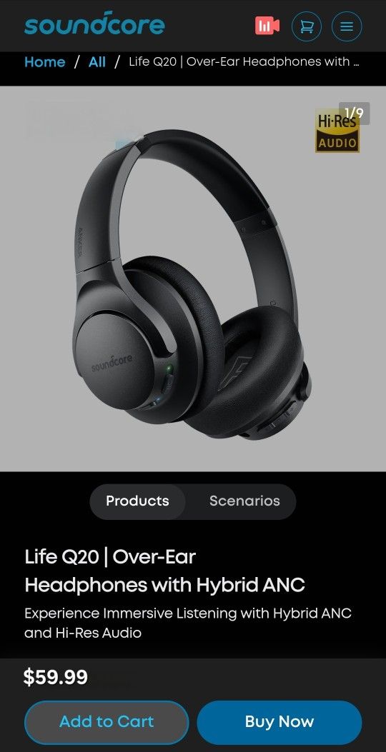 Soundcore Life Q20 (Headphones)