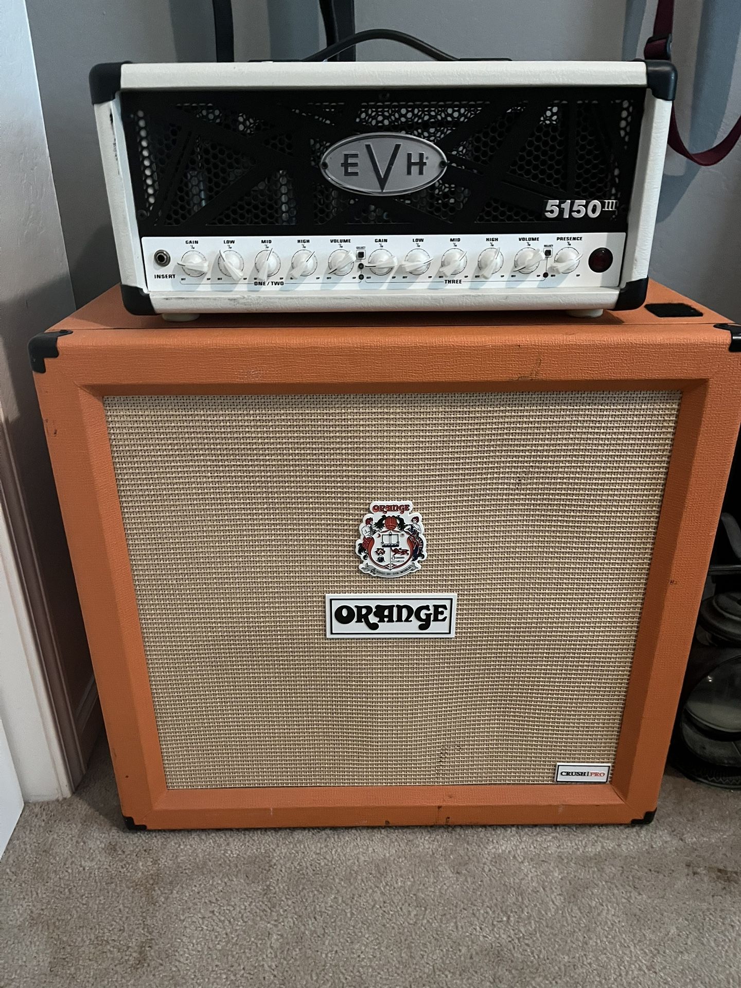 Half Stack Orange 4x12 and EVH 5150iii (50 Watt)