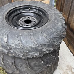 Four wheeler rims and tires