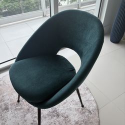 West Elm Blue Dining Chair