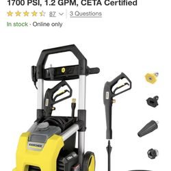 Karcher Power Washer 1700 PSI