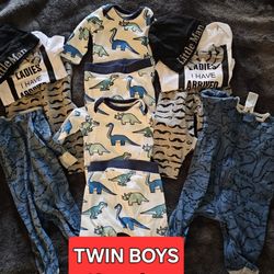 Twin Boys LOT   0-3 Mths