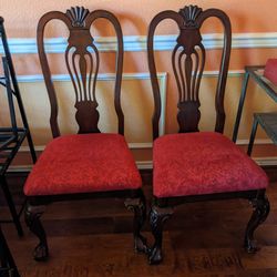 2 Dining Chairs For $30. Sturdy. Clean. 
