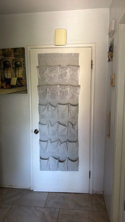 Over the door shoe organizer