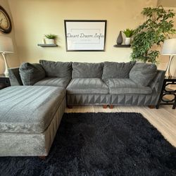 Ashley Homes Furniture Modular Sectional Sofa with Ottoman