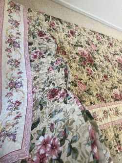 English Roses King Coverlet Set